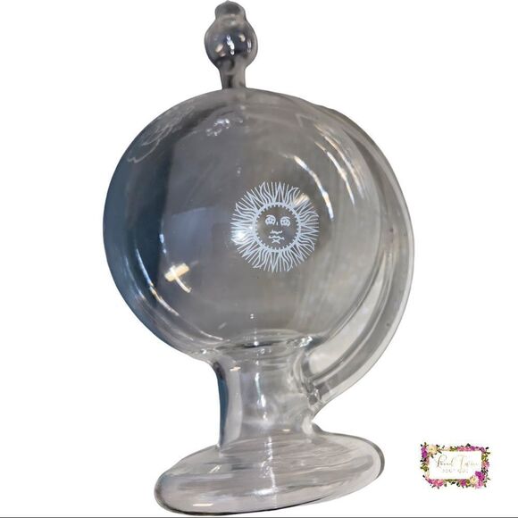 Hand Blown Glass Weather Predictor- Globe Shape Bottle Decorative Barometer 🌤 - Picture 7 of 9